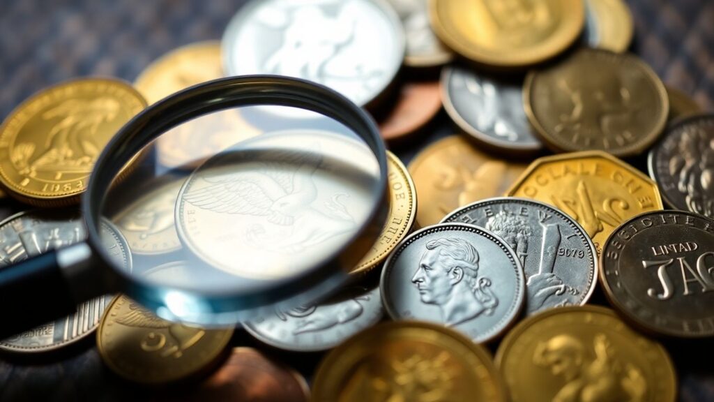 Tampa coin collection appraisal with valuable coins.