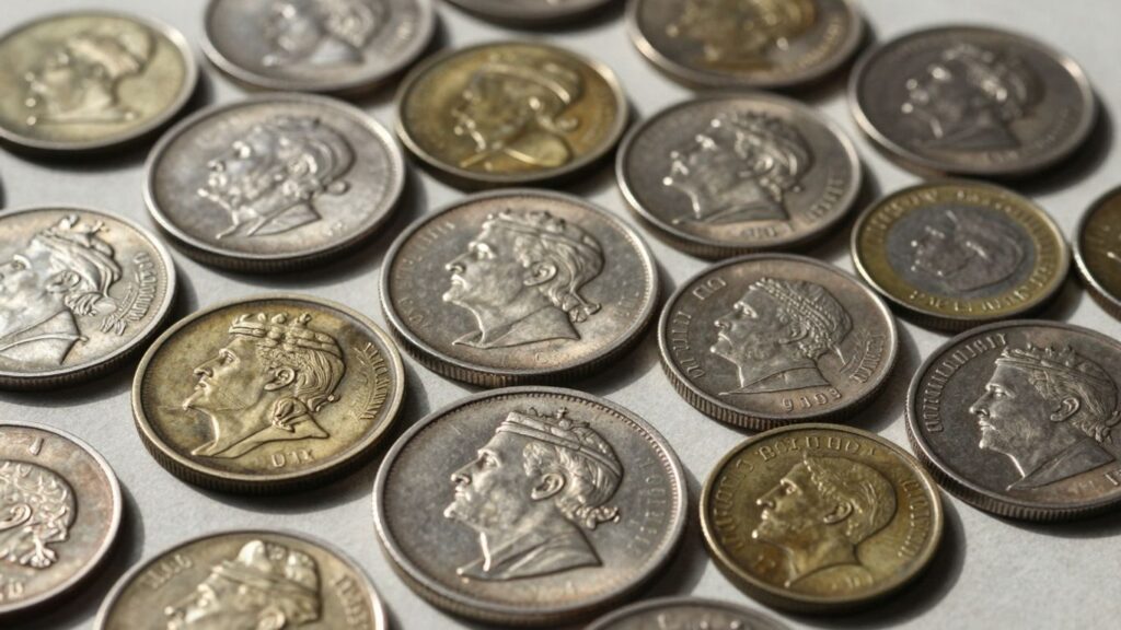 Collection of barber coins for sale in Tampa.