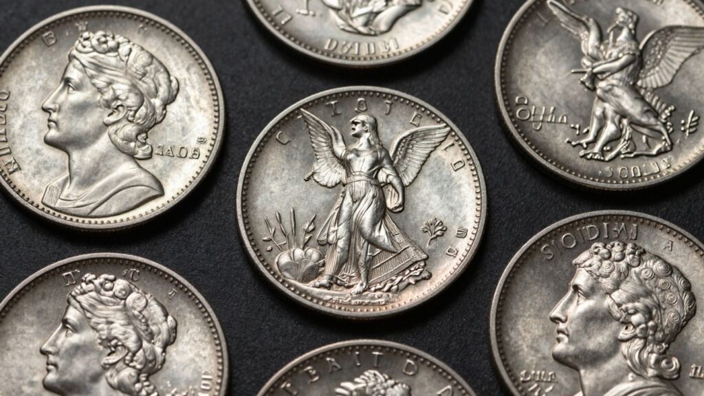 Standing Liberty quarters coins